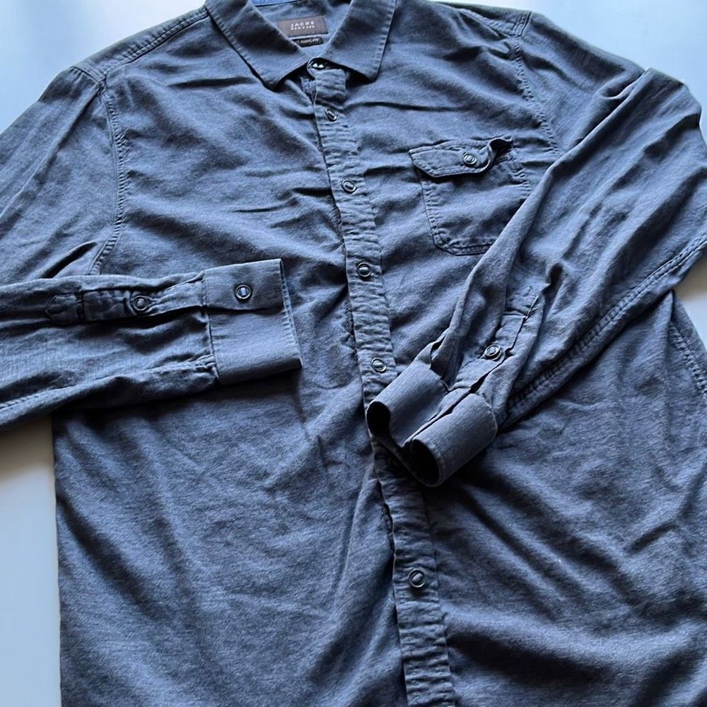 Jachs Classic Fit Lightweight Cotton Flannel Tagged L Fit M